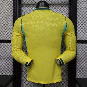 Brasil 2026 FIFA World Cup Camiseta local versión jugador de manga larga