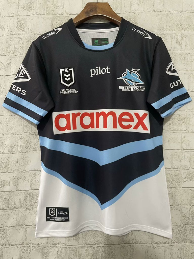 Cronulla-Sutherland Sharks 2025 Visitante Rugby Camiseta