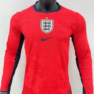 Inglaterra 2026 FIFA World Cup Camiseta visitante versión jugador de manga larga