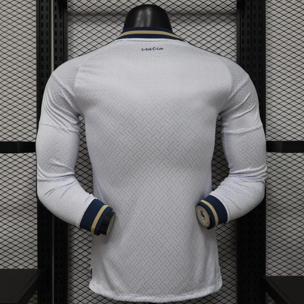 Italia 2026 Camiseta visitante versión jugador de manga larga