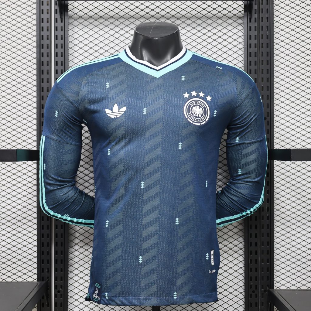 Alemania 2026 FIFA World Cup Camiseta visitante versión jugador de manga larga
