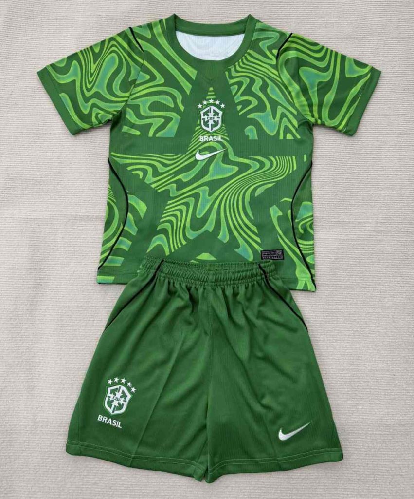 niños Brasil 2026 FIFA World Cup Portero Kit
