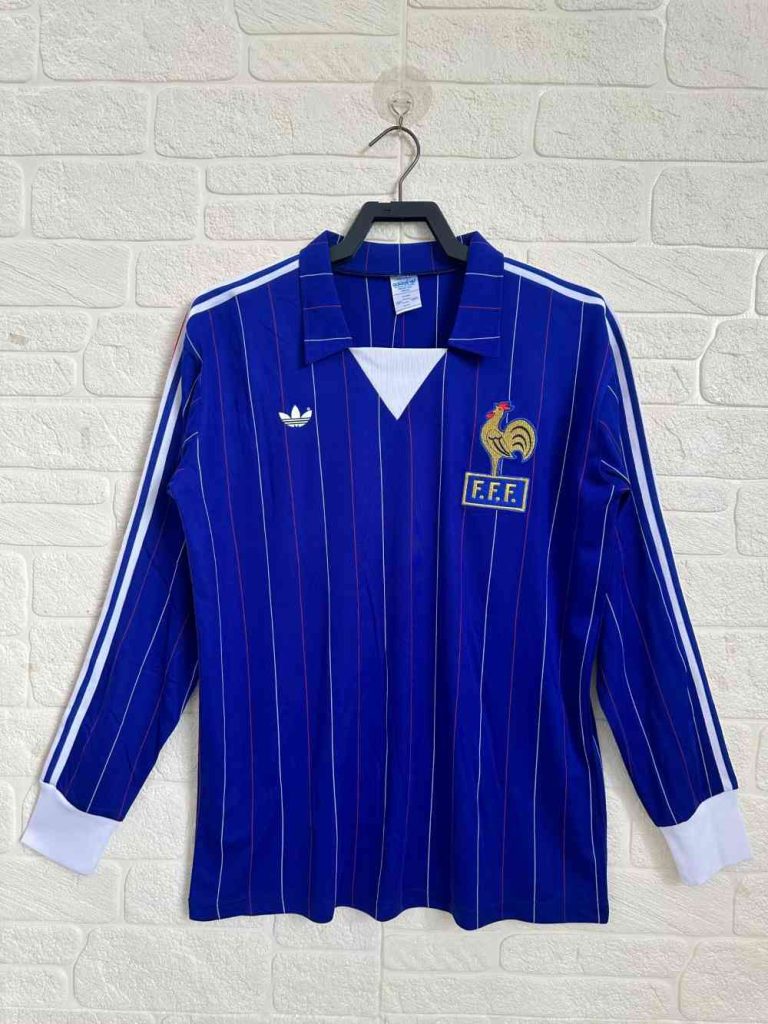 Francia 1982 Camiseta local de manga larga